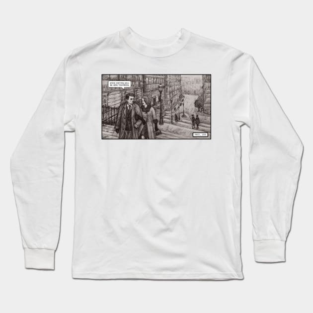 Paris, 1958 Long Sleeve T-Shirt by artgroves